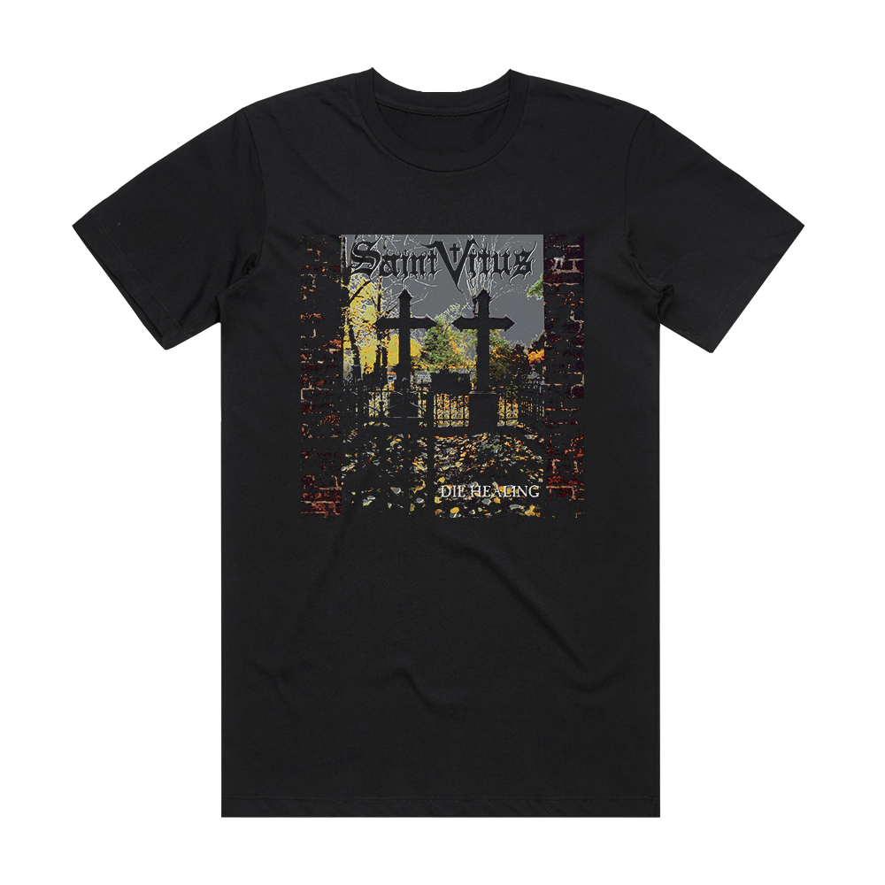 Saint Vitus Die Healing Album Cover T-Shirt Black – ALBUM COVER T-SHIRTS