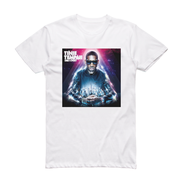 Tinie Tempah Disc Overy Album Cover T-Shirt White