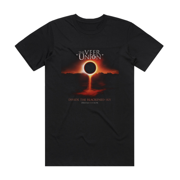 The Veer Union Divide The Blackened Sky 2 Album Cover T-Shirt Black