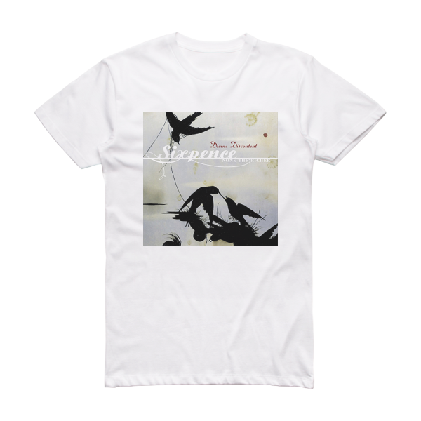 Sixpence None the Richer Divine Discontent Album Cover T-Shirt White