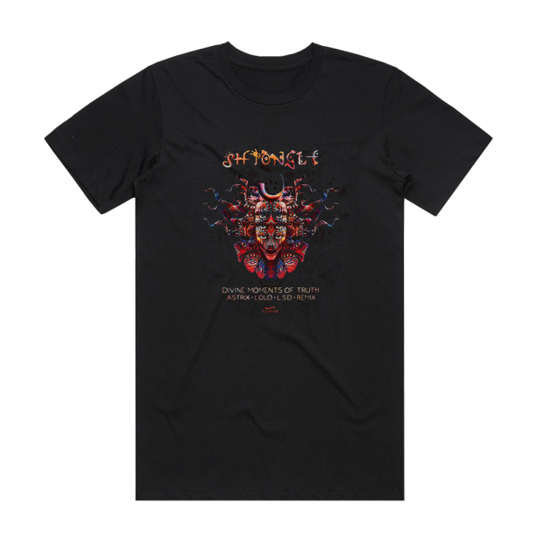 Shpongle Divine Moments Of Truth Astrix Loud The Lost Secret Door Re Album Cover T-Shirt Black