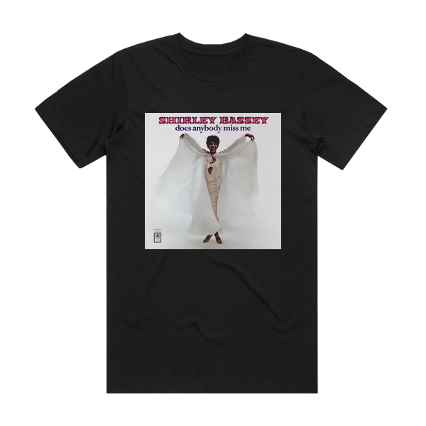 Shirley Bassey Does Anybody Miss Me Album Cover T-Shirt Black