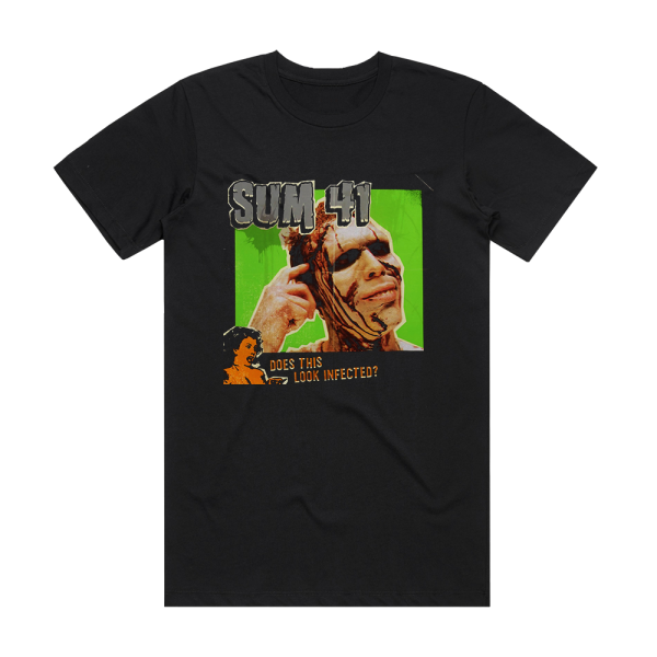 Sum 41 Does This Look Infected 1 Album Cover T-Shirt Black