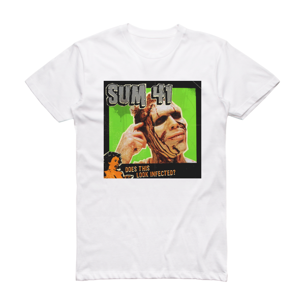 Sum 41 Does This Look Infected 1 Album Cover T-Shirt White