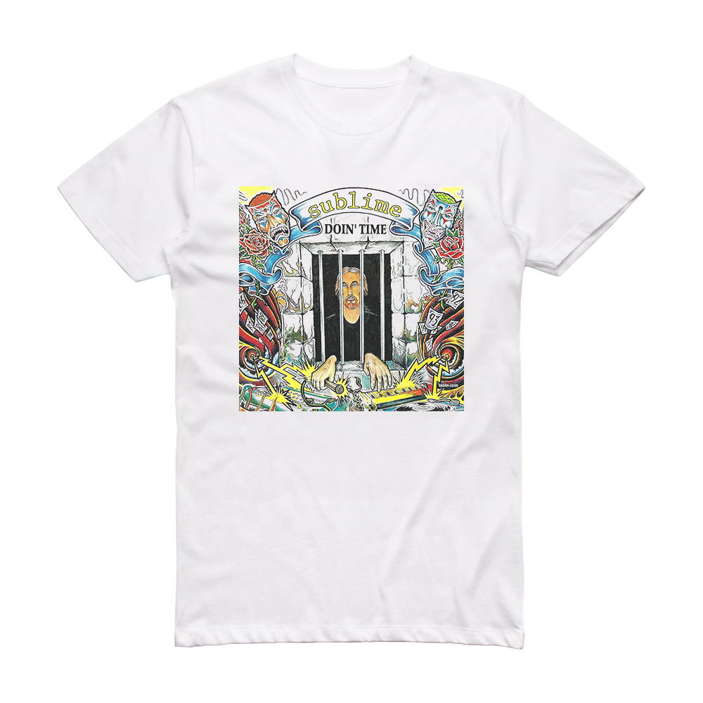 Sublime Doin Time Album Cover T-Shirt White – ALBUM COVER T-SHIRTS