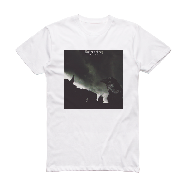 Rabenschrey Donnerhall Album Cover T-Shirt White