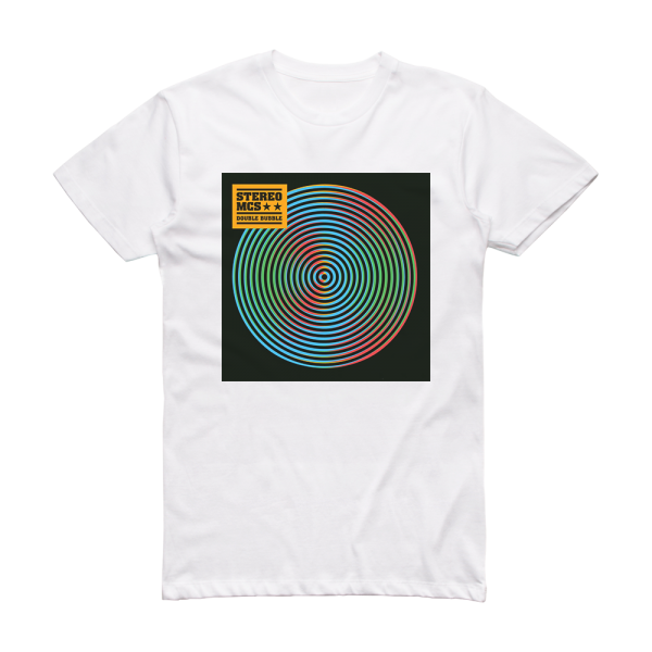 Stereo MCs Double Bubble Album Cover T-Shirt White