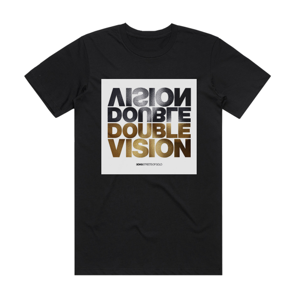 3OH3 Double Vision 1 Album Cover T-Shirt Black