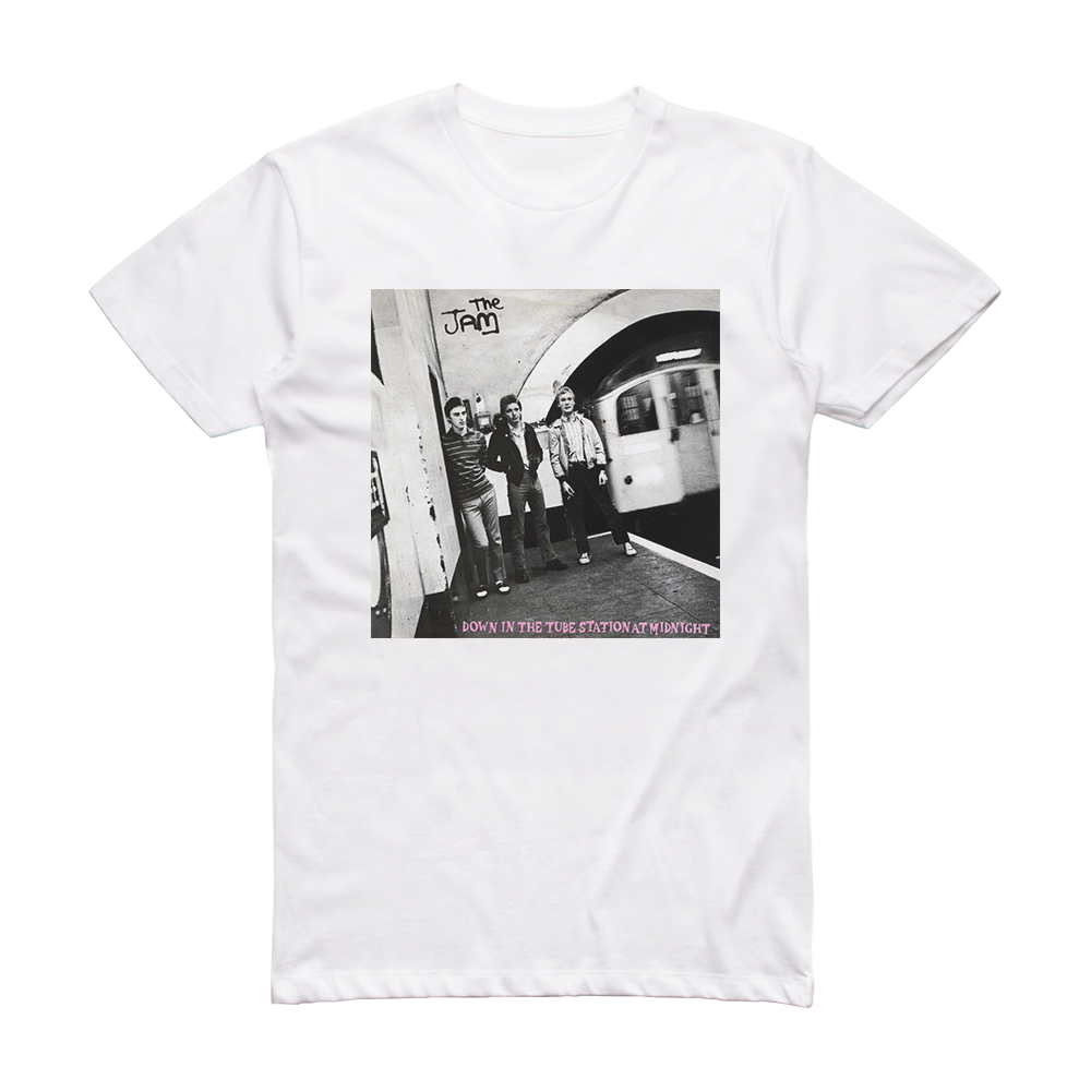 The Jam Down In The Tube Station At Midnight Album Cover TShirt White