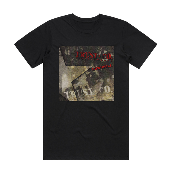 TRUSTcompany Downfall Album Cover T-Shirt Black