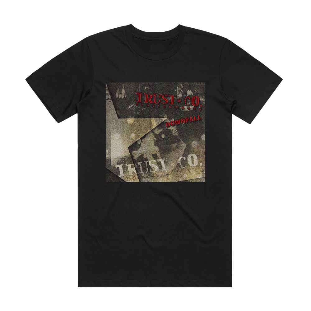 TRUSTcompany Downfall Album Cover T-Shirt Black – ALBUM COVER T-SHIRTS