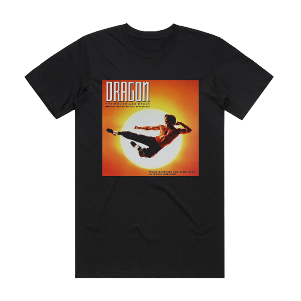 Randy Edelman Dragon The Bruce Lee Story Album Cover T-Shirt Black