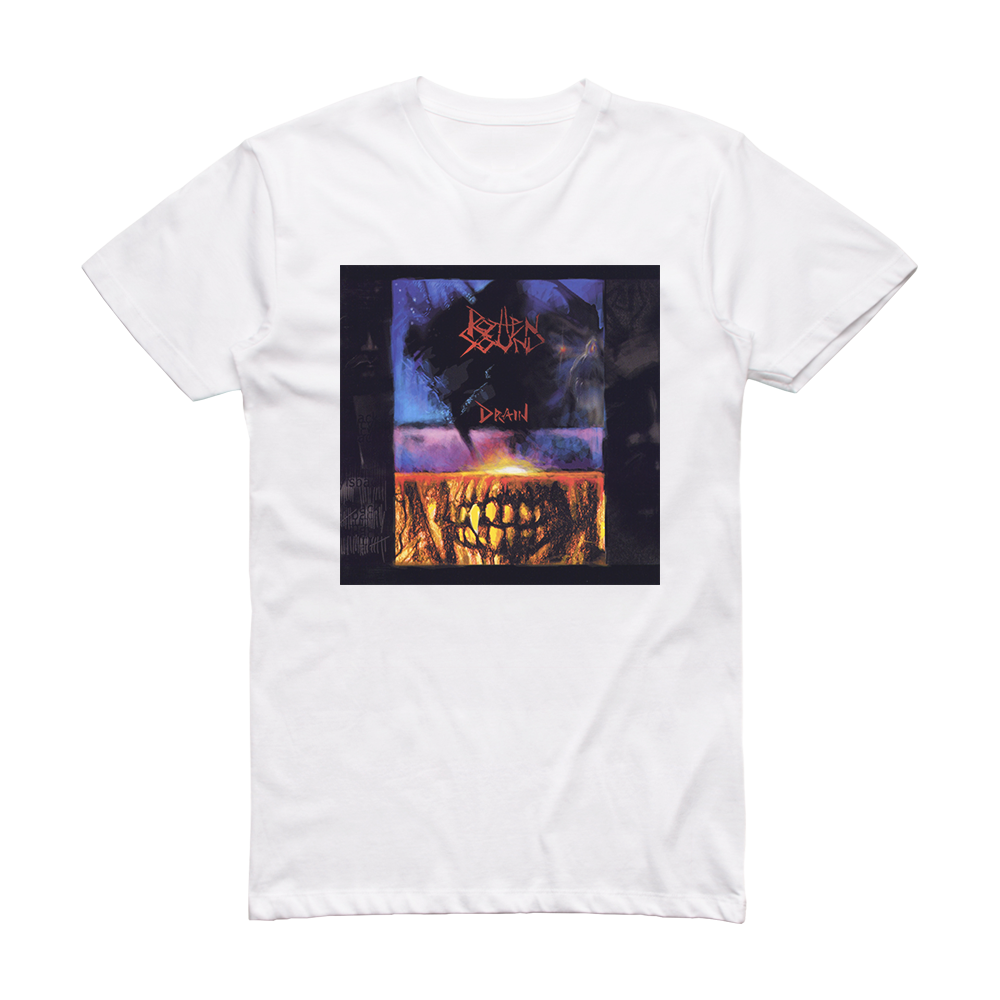 Rotten Sound Drain Album Cover T-Shirt White – ALBUM COVER T-SHIRTS