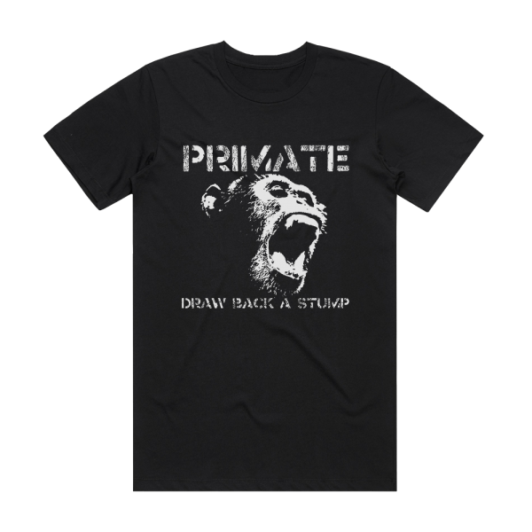 Primate Draw Back A Stump 1 Album Cover T-Shirt Black