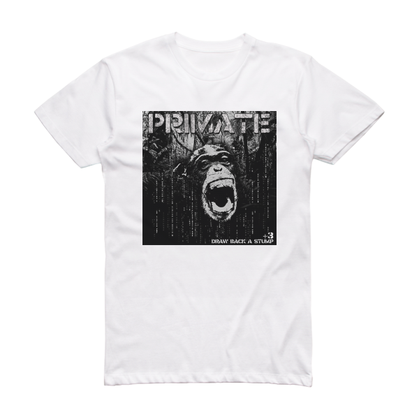 Primate Draw Back A Stump 2 Album Cover T-Shirt White