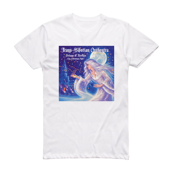 Trans-Siberian Orchestra Dreams Of Fireflies On A Christmas Night Album Cover T-Shirt White
