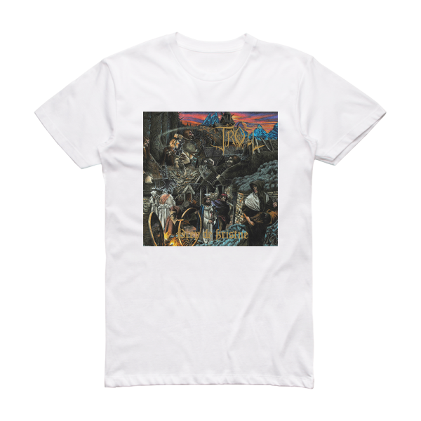 Troll Drep De Kristne Album Cover T-Shirt White