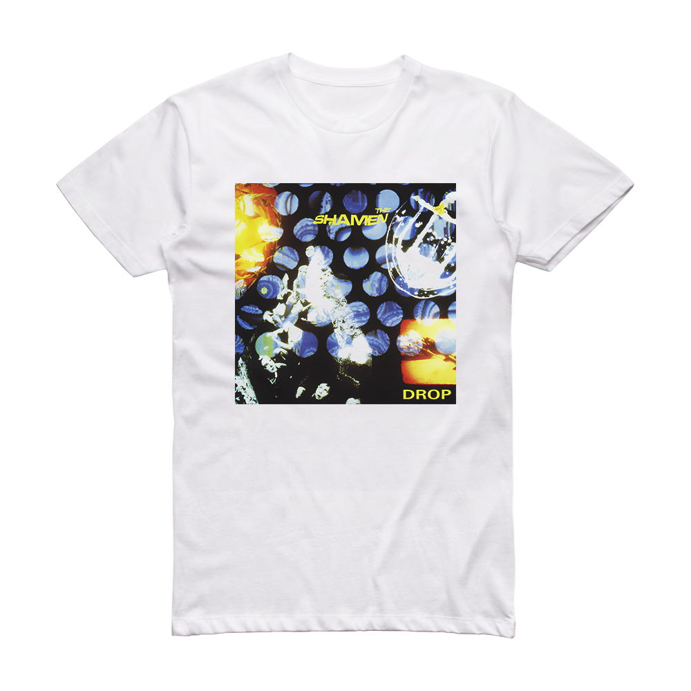 The Shamen Drop Album Cover T-Shirt White – ALBUM COVER T-SHIRTS