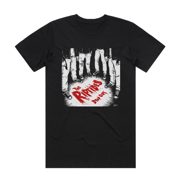 The Riptides Drop Out Album Cover T-Shirt Black
