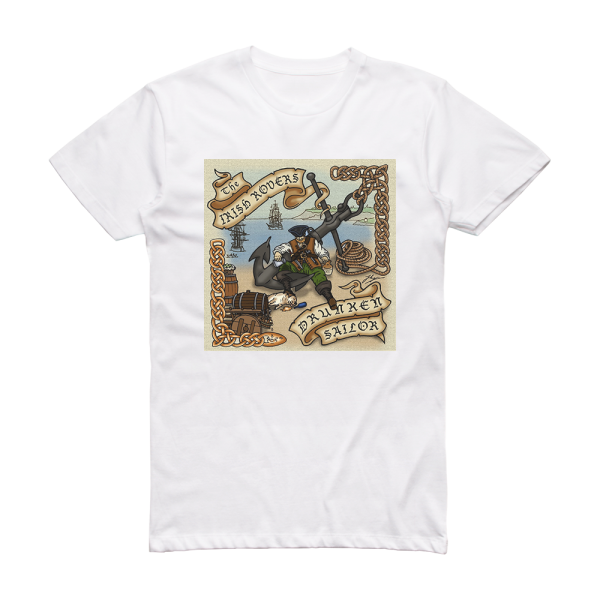 The Irish Rovers Drunken Sailor Album Cover T-Shirt White