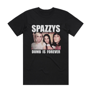 Spazzys Dumb Is Forever 1 Album Cover T-Shirt Black