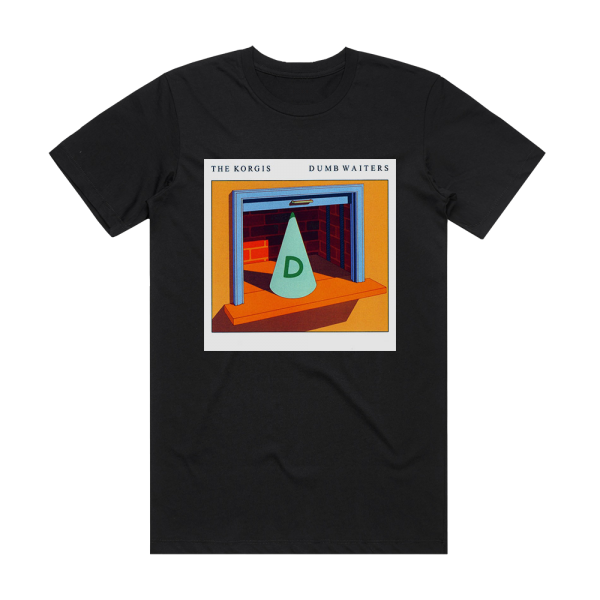 The Korgis Dumb Waiters Album Cover T-Shirt Black