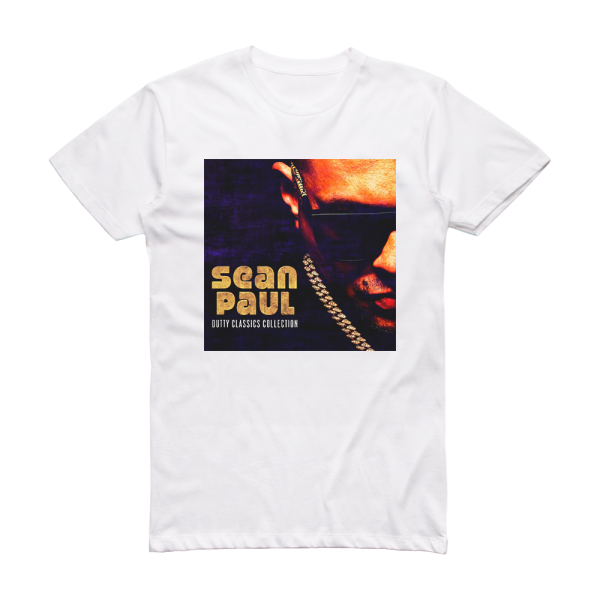 Sean Paul Dutty Classics Collection Album Cover T-Shirt White
