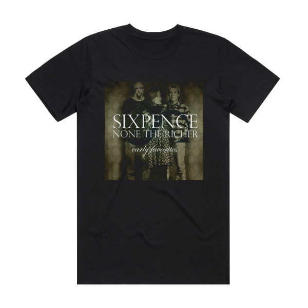 Sixpence None the Richer Early Favorites Album Cover T-Shirt Black