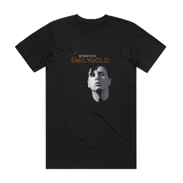 Simple Minds Early Gold Album Cover T-Shirt Black