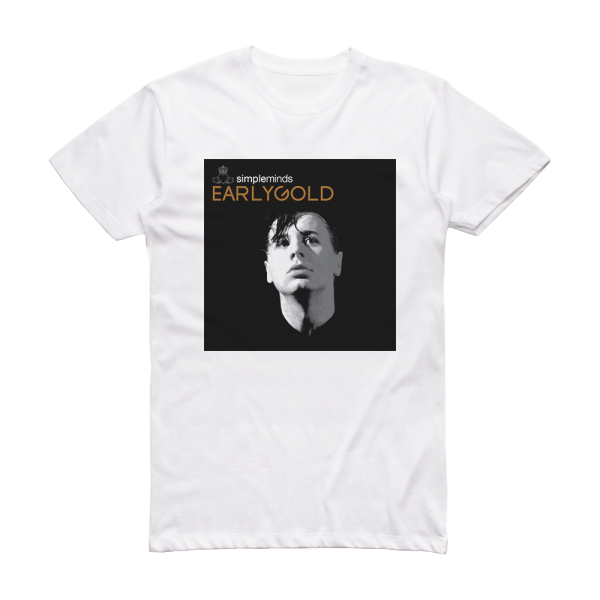 Simple Minds Early Gold Album Cover T-Shirt White