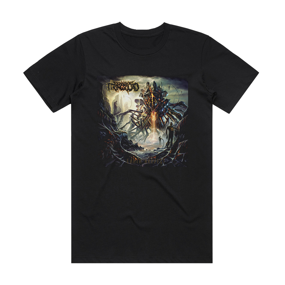 Signal The Firing Squad Earth Harvest Album Cover T-Shirt Black