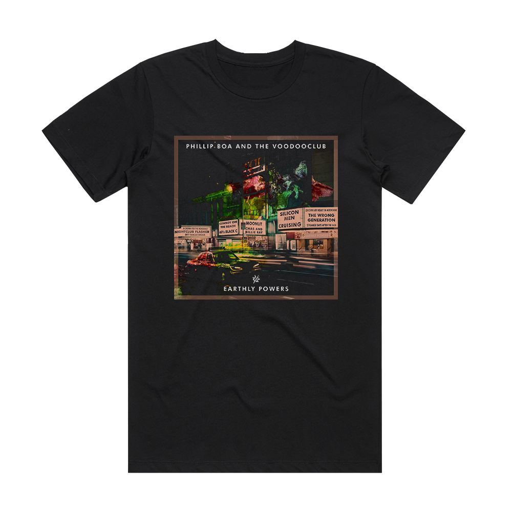 Phillip Boa and The Voodooclub Earthly Powers 2 Album Cover T-Shirt ...