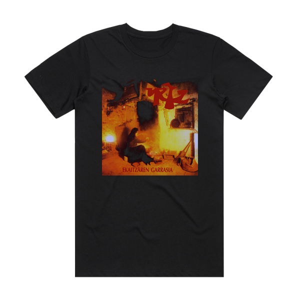 Urtz Ekaitzaren Garrasia Album Cover T-Shirt Black