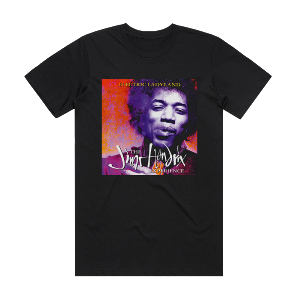 The Jimi Hendrix Experience Electric Ladyland 2 Album Cover T-Shirt Black