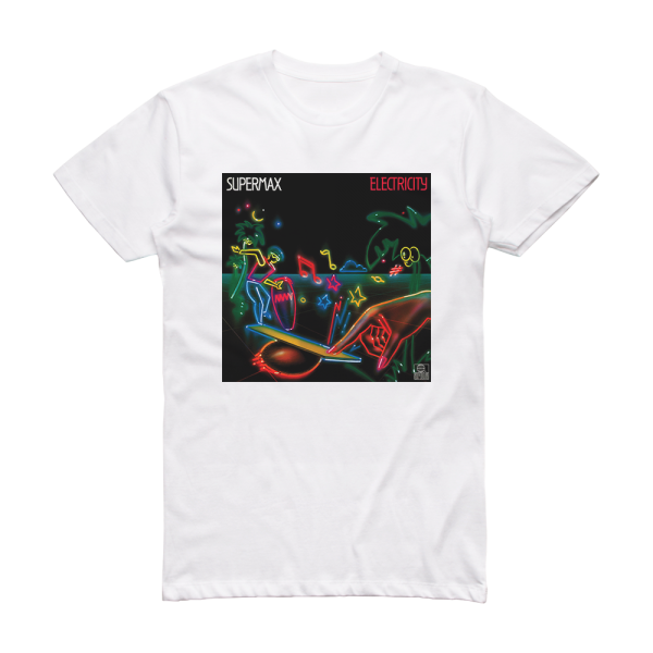 Supermax Electricity Album Cover T-Shirt White