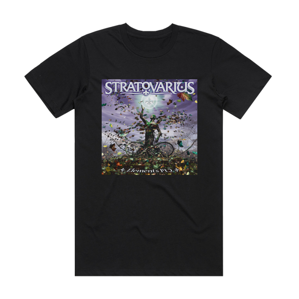 Stratovarius Elements Part 2 Album Cover T-Shirt Black