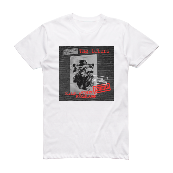 The 101ers Elgin Avenue Breakdown Revisited Album Cover T-Shirt White