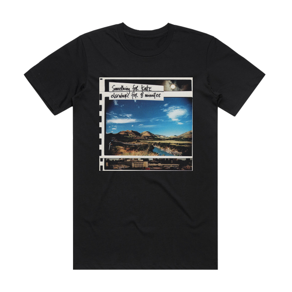 Something for Kate Elsewhere For 8 Minutes Album Cover T-Shirt Black
