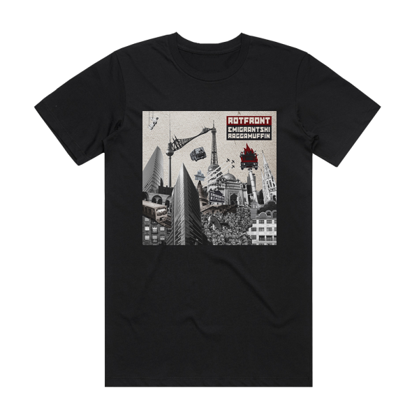 RotFront Emigrantski Raggamuffin Album Cover T-Shirt Black