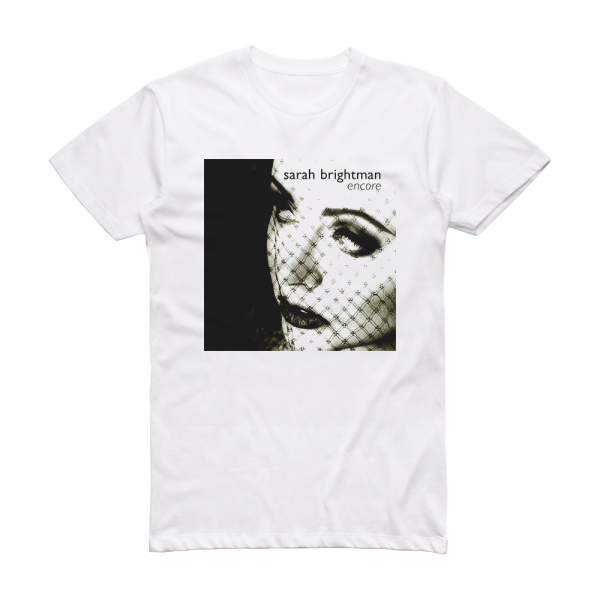 Sarah Brightman Encore Album Cover T-Shirt White