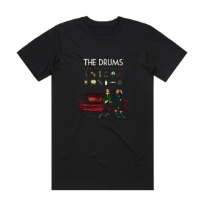 The Drums Encyclopedia Album Cover T-Shirt Black