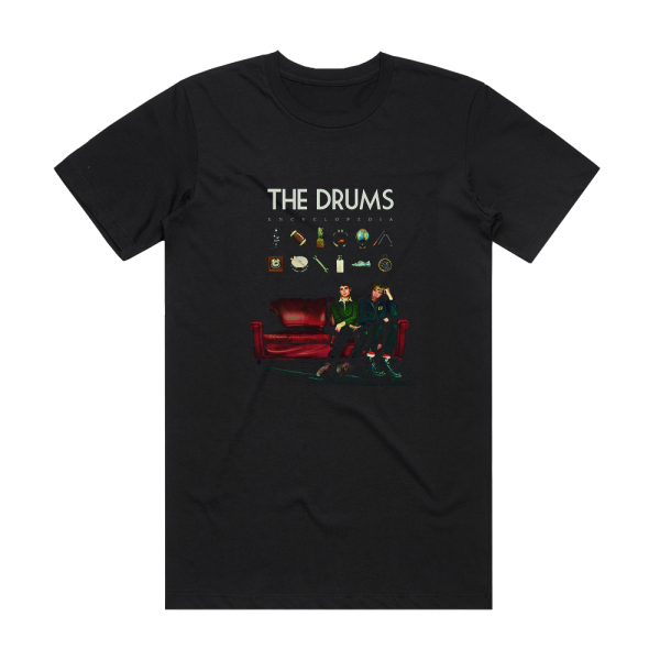 The Drums Encyclopedia Album Cover T-Shirt Black