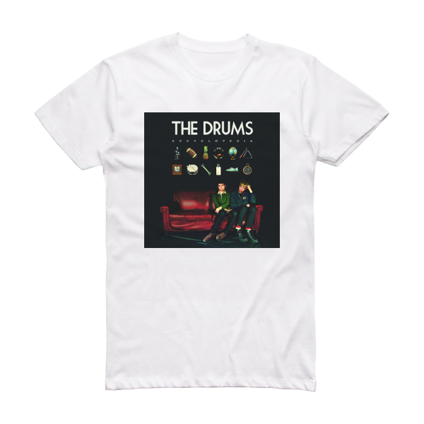 The Drums Encyclopedia Album Cover T-Shirt White