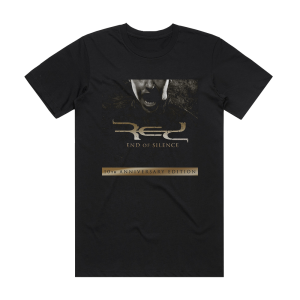 Red End Of Silence 1 Album Cover T-Shirt Black