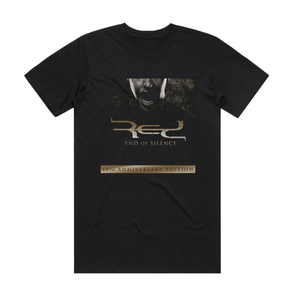 Red End Of Silence 1 Album Cover T-Shirt Black