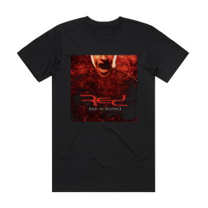 Red End Of Silence 3 Album Cover T-Shirt Black