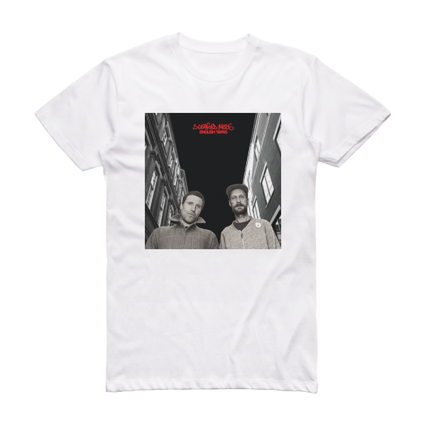 Sleaford Mods English Tapas Album Cover T-Shirt White