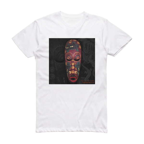 Senmuth Enigmatic Nubian Mask 2 Album Cover T-Shirt White