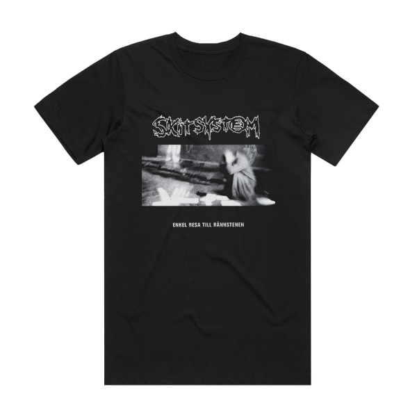 Skitsystem Enkel Resa Till Rnnstenen Album Cover T-Shirt Black
