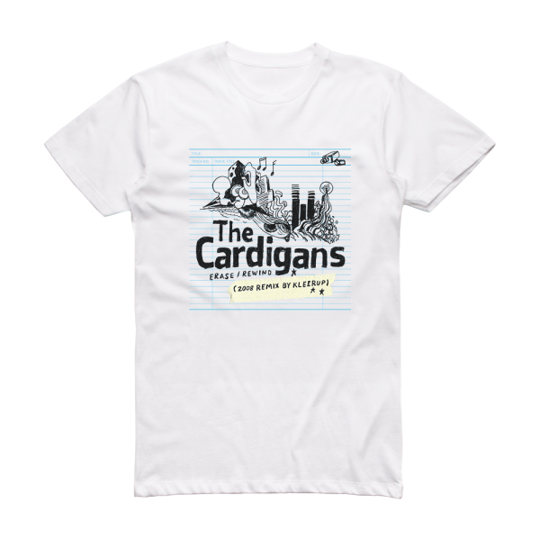 The Cardigans Eraserewind Album Cover T-Shirt White